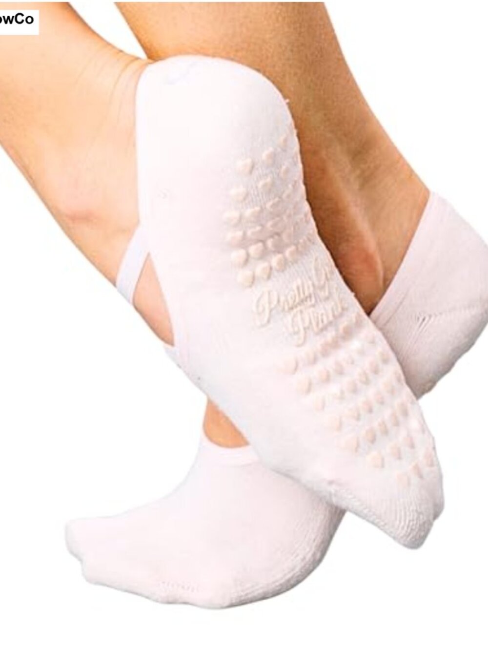 Non Slip Pilates Grip Socks for Women Cotton Blend Ballet Barre Yoga Reformer